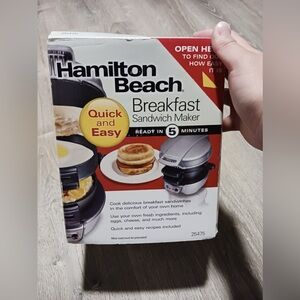 EUC Hamilton beach breakfast sandwich maker